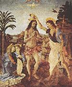 LEONARDO da Vinci The Baptism of Christ china oil painting reproduction